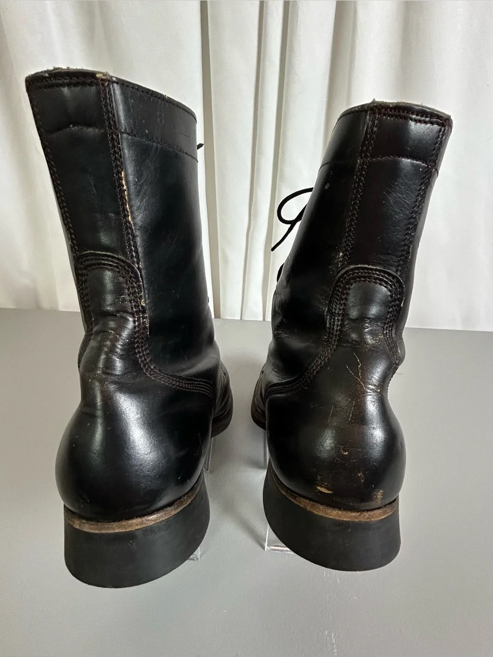 Mens vintage Endicott Johnson military boots size 8B black
